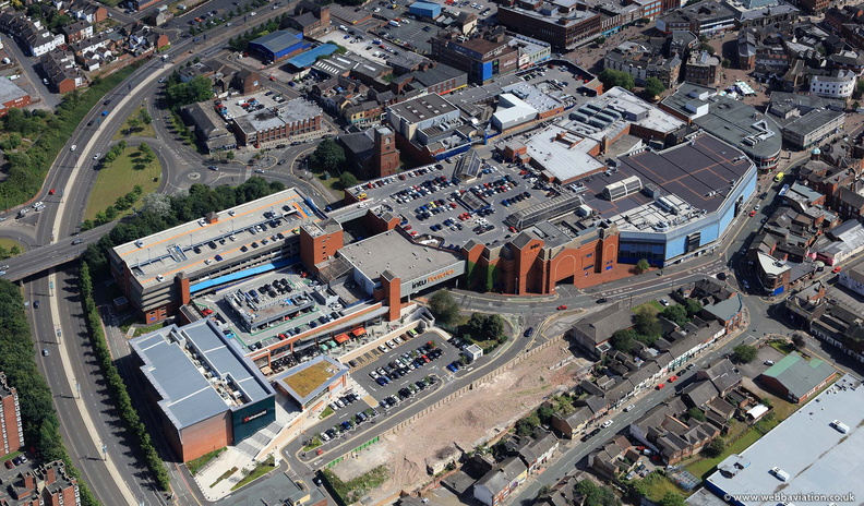 intu Potteries shopping centre Hanley   Stoke-on-Trent from the air