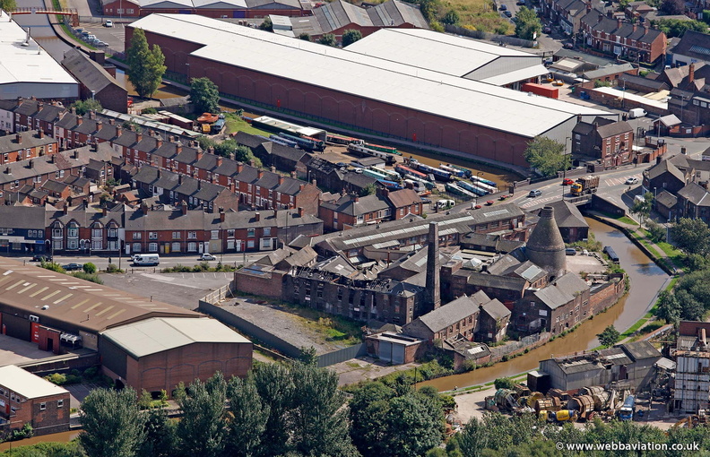 Top Bridge Works  Stoke-on-Trent   from the air