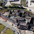 Derilict and abandoned Price and Kensington Teapot Works , Longport, Stoke-On-Trent, from the air 