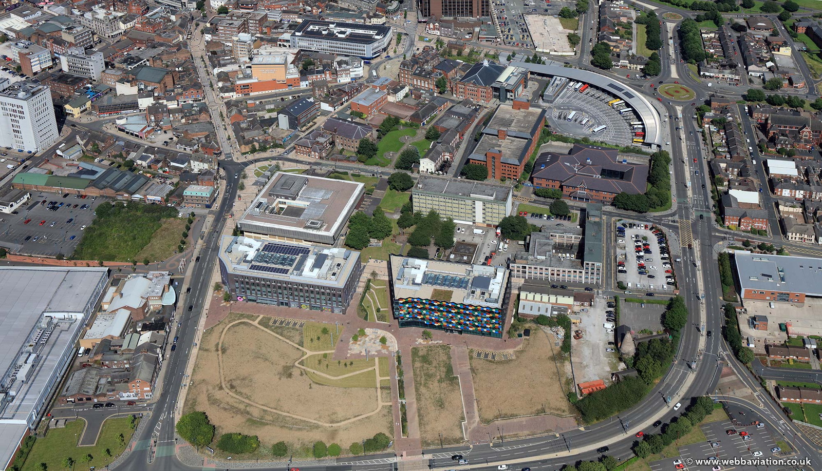 Smithfield  Stoke-on-Trent from the air