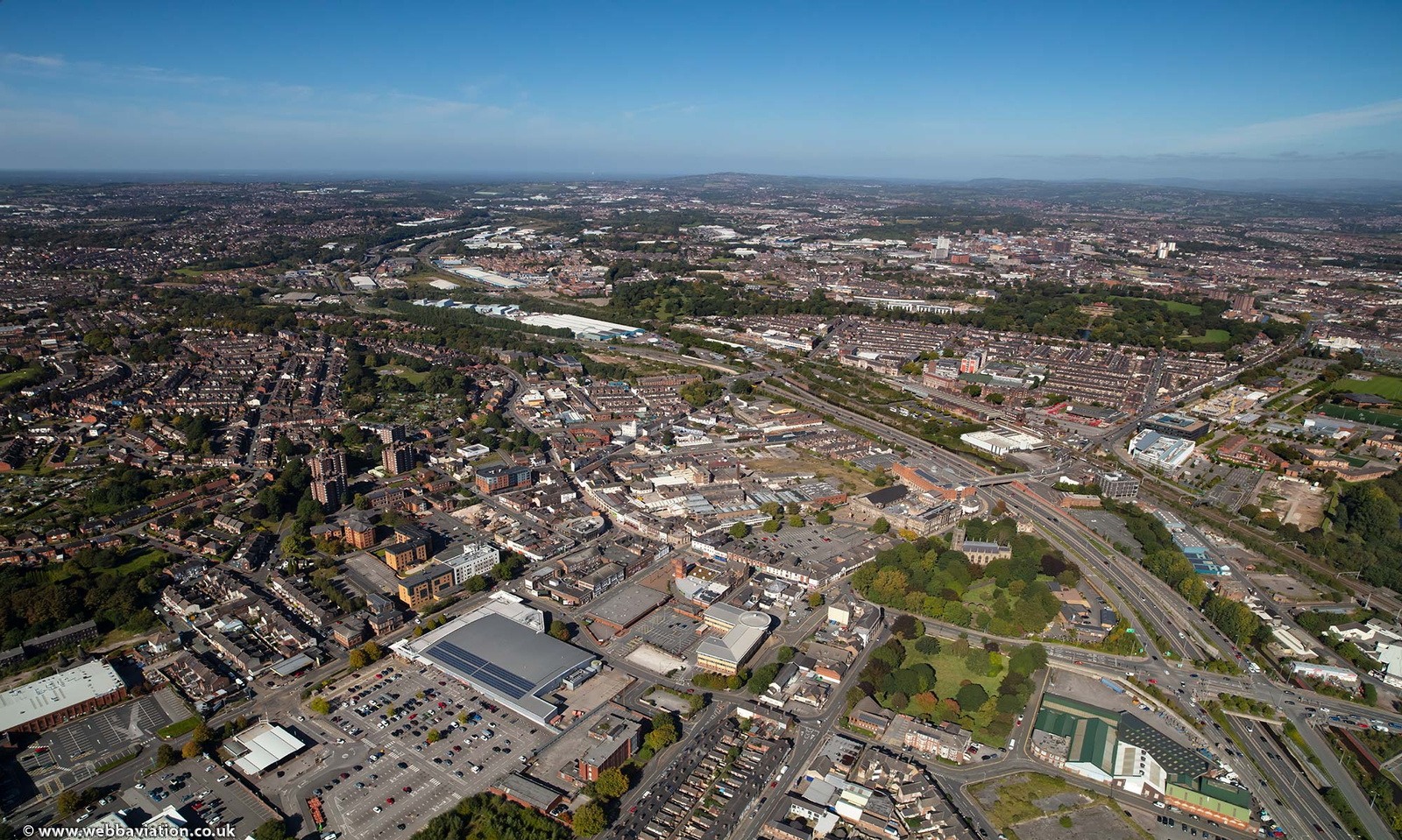 Stoke-on-Trent   from the air 