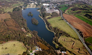 Trentham Gardens  Stoke-on-Trent from the air