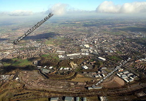 Stoke-on-Trent Staffordshire aerial photograph 