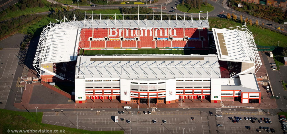  bet365 Stadium football stadium , aka Britannia Stadium Stoke-on-Trent  from the air