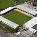 Vale Park football stadium , home of Port Vale F.C.  from the air