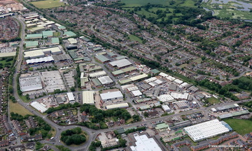 Tame Valley Industrial Estate Tamworth  , Staffordshire UK aerial photograph