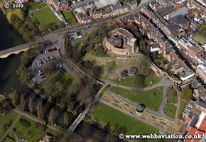 Tamworth Castle  Staffordshire aerial photograph 