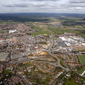 Uttoxeter Staffordshire  from the air
