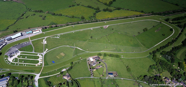 Uttoxeter Racecourse from the air
