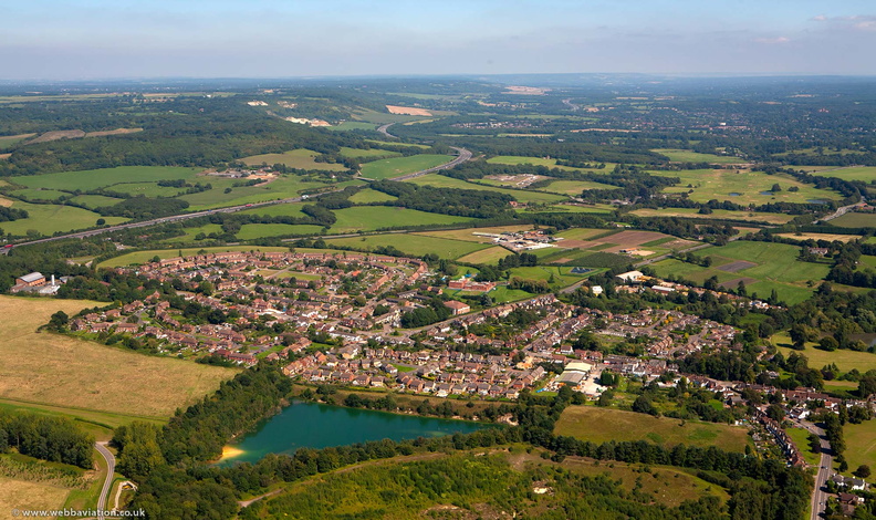 Godstone Surrey  from the air