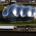 the Sage Building in Gateshead from the air