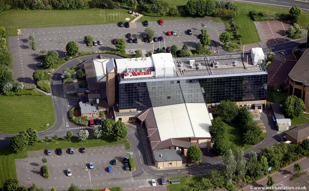 Newcastle Gateshead Marriott Hotel MetroCentre  from the air