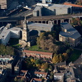 All Saints' Church Newcastle  from the air