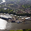  former Walker Naval Dockyard in Newcastle  from the air