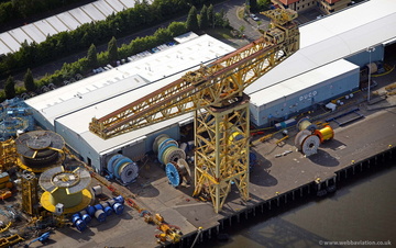 TechnipFMC Umbilicals , formerley DUCO Newcastle  aerial photo 