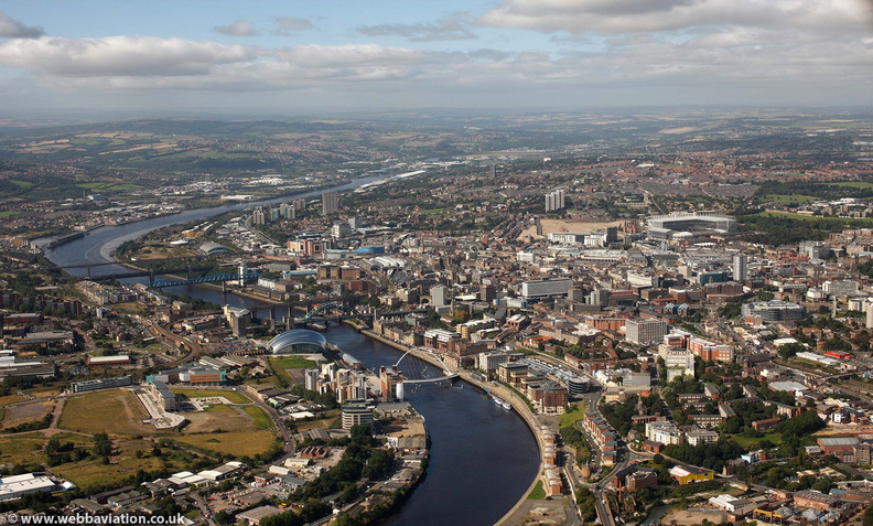 Newcastle from the air