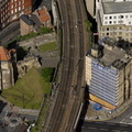 Newcastle Castle  aerial photo 