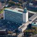 Newcastle Civic Centre from the air