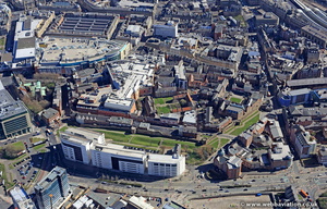 Newcastle city walls from the air
