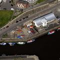 Quayside in Ouseburn  Newcastle   from the air