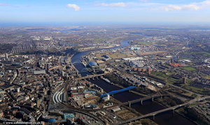 River Tyne aerial photo 