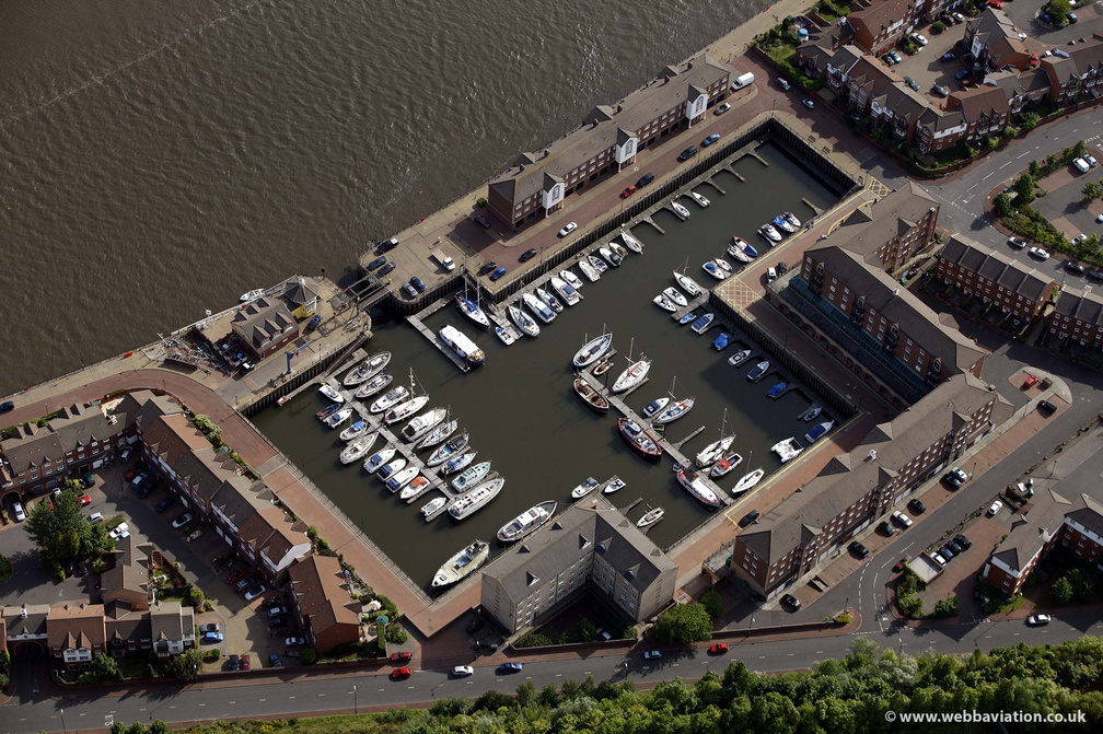 St Peters Basin Newcastle from the air