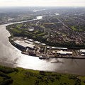 former Walker Naval Dockyard in Newcastle  aerial photo 