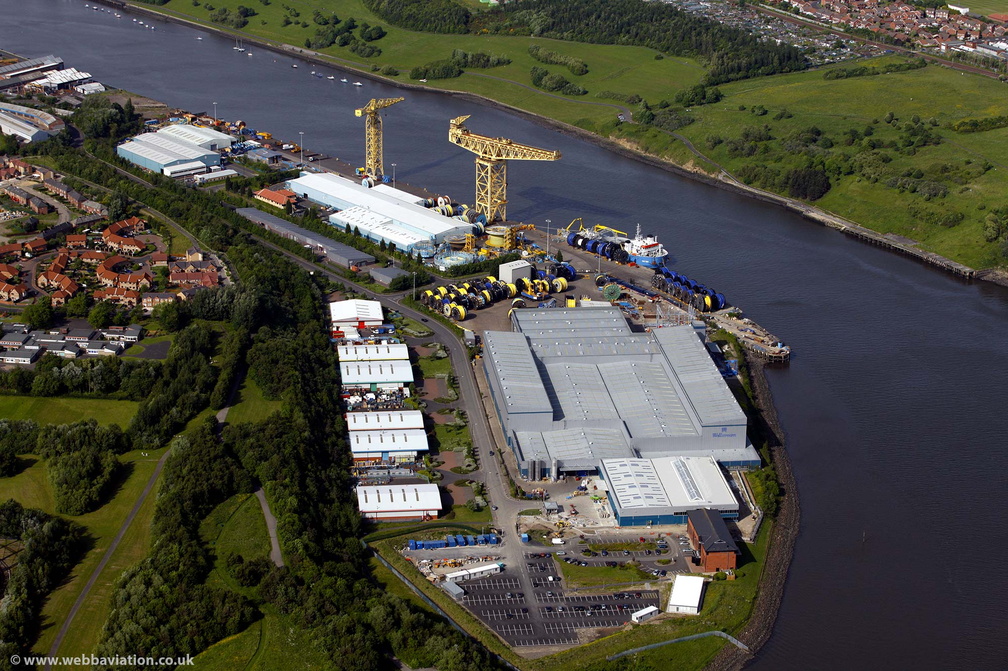 Wellstream Works Newcastle  aerial photo 