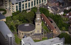 All Saints' Church  Newcastle   from the air