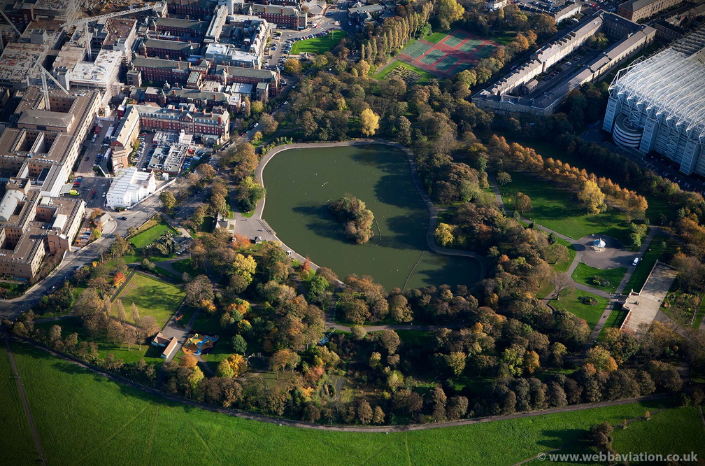 Leazes Park Newcastle from the air