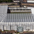 St James' Park football stadium Newcastle   aerial photo 