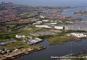 North Shields North Tyneside Tyne and Wear aerial photograph 