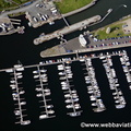 Royal Quays Marina  North Shields North Tyneside Tyne and Wear aerial photograph 