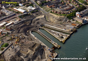 Smiths Docks North Shields North Tyneside Tyne and Wear aerial photograph 