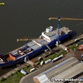 A&P Group Ltd  ship repair yard Hebburn South Shields Tyne and Wear aerial photograph 