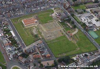 Arbeia Roman Fort South Shields   aerial photograph 