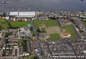 Arbeia Roman Fort South Shields   aerial photograph 