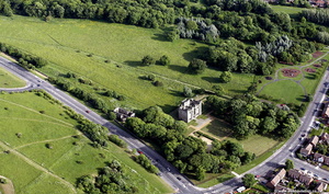 Hylton Castle Sunderland  aerial photograph