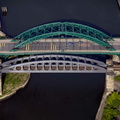 Wearmouth Bridges Sunderland  aerial photograph