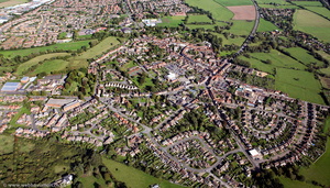 Alcester Warwickshire from the air 