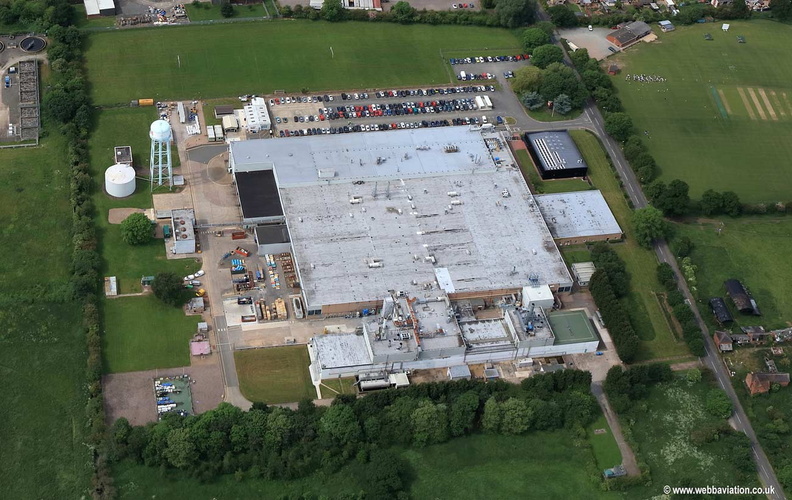 Carlyon Road Industrial Estate Atherstone aerial photograph