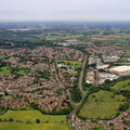 Atherstone   Warwickshire  from the air