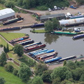Barry Hawkins marina in Atherstone aerial photograph