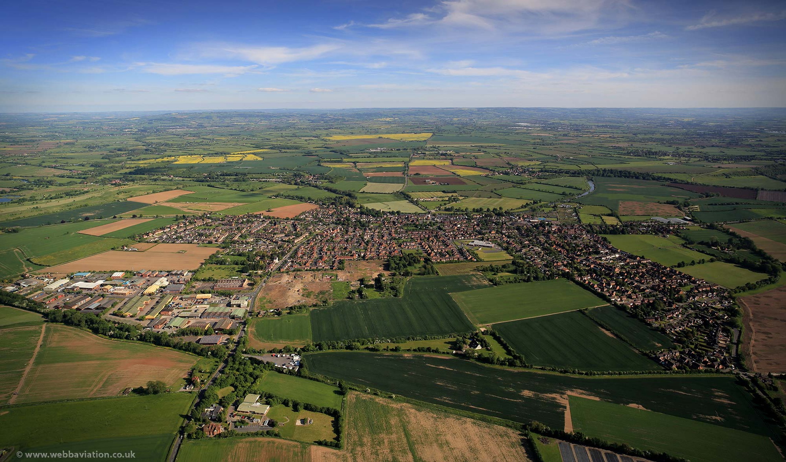 Bidford-on-Avon  from the air