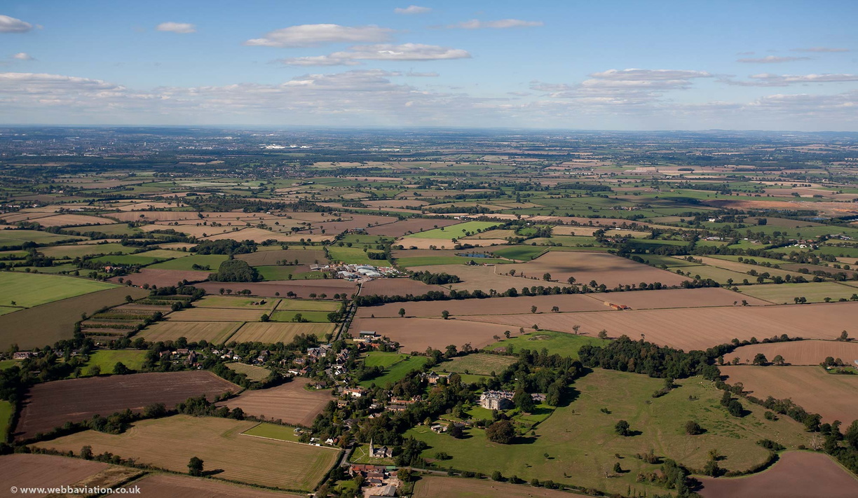 Bourton-on-Dunsmore Warwickshire  from the air