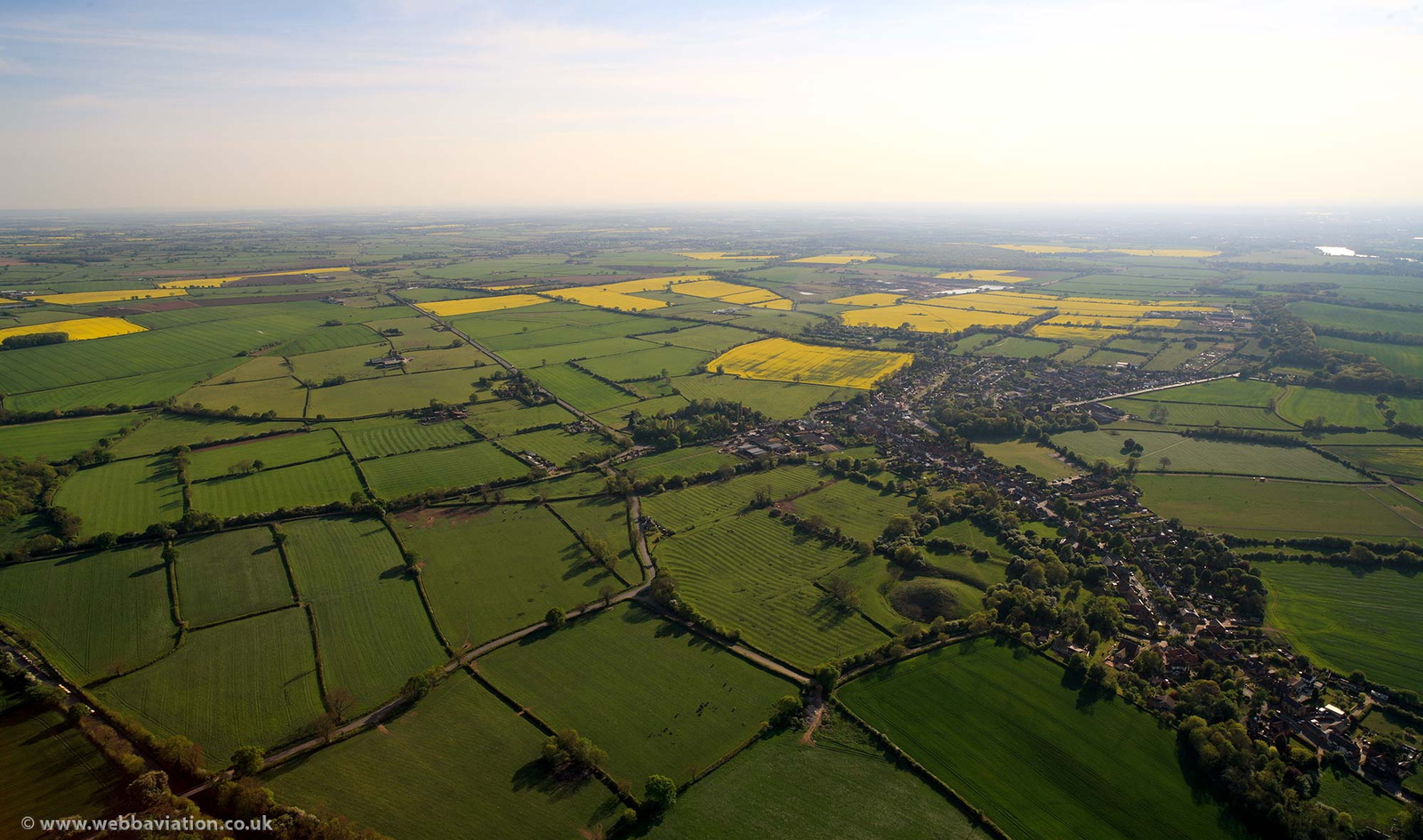 Brinklow Warwickshire  from the air
