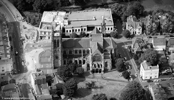 All Saints Church, Leamington Spa  from the air