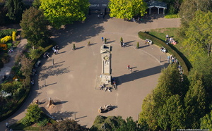Davis Clock Tower, Jephson Gardens, Leamington Spa Leamington Spa from the air