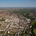 Royal Leamington Spa from the air