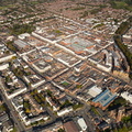 Royal Leamington Spa  town centre from the air